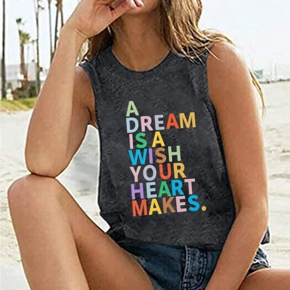 A Dream Is A Wish Your Heart Makes Disney Tank Top - Picture 3 of 6